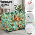 thumbnail image 5 of COEQINE Cover for Recliner Chair Stretch Reclining Sofa Cover 8 Pieces Recliner Cover for 3 Cushion Reclining Sofa Stay in Place Furniture Protector, Hawaiian Palm Tree Floral Surfboard, 5 of 8