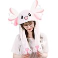 thumbnail image 2 of Funny White Plush Rabbit Hat With Moving Ears – Jumping Bunny Cap For Women & Girls 2 of 6