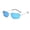 Silver ice blue, variant on Mens Rimless Sunglasses Alloy Frame TAC Lens UV400 Protection Oval Shades For Fishing Travel Outdoors Everyday