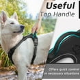thumbnail image 5 of Dog Harness for Large Dogs, No Pull Service Vest with Reflective Strips and Control Handle, Adjustable and Comfortable for Easy Walking, No Choke Pet Harness with 2 Metal Rings, Pink, L, 5 of 9