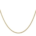 thumbnail image 3 of Diamond2Deal 14K Yellow Gold 1.5 mm Regular Rope Chain Necklace for Women 28", 3 of 7
