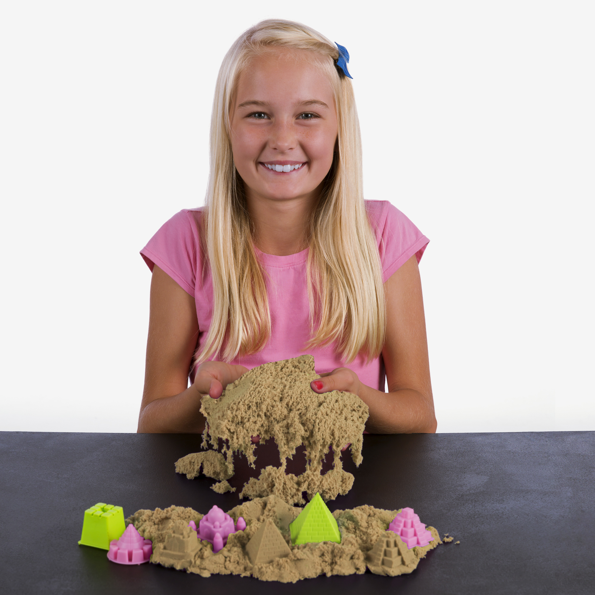 National Geographic Play Sand - 6 lbs of Sand with Castle Molds (Natural Sand color) - A Fun Sensory Sand Activity - image 3 of 7