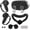 Black, variant on Silicone Cover Set Compatible with Meta/Oculus Quest 3s Accessories, VR 3s Accessories with Face Cover, VR Shell, Protective Lens Covers, Controller Grip, Joystick Caps, Not Fit Quest 3