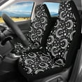 thumbnail image 2 of Kuiaobaty Car Seat Cover for Front Seat, Breathable Universal Automotive Seat Protector Vehicle Bench Covers, Moon Star Black, 2 of 7
