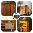 thumbnail image 2 of Pack of 2 Practical Decorative Antique Cabinet Sturdy Zines Alloy Without Mortise for Drawers Daily Use, 2 of 7