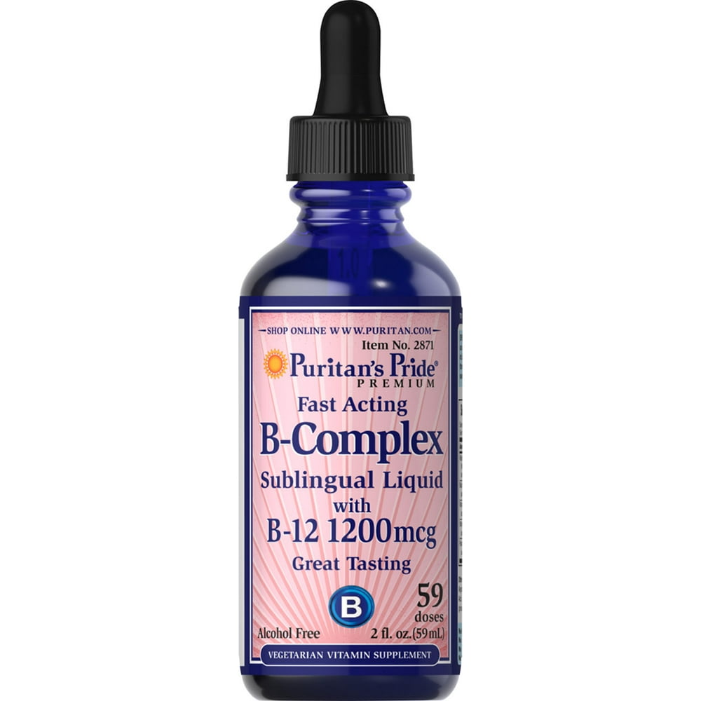 Puritan's Pride Vitamin Sublingual Liquid with Vitamin B12