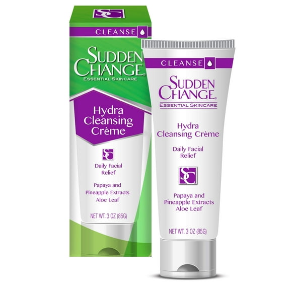 Sudden Change Hydra Cleansing Creme - Creamy Exfoliating Facial Wash Cleanser With Papaya And Pineapple Extract (3 Oz Pack Of 1)