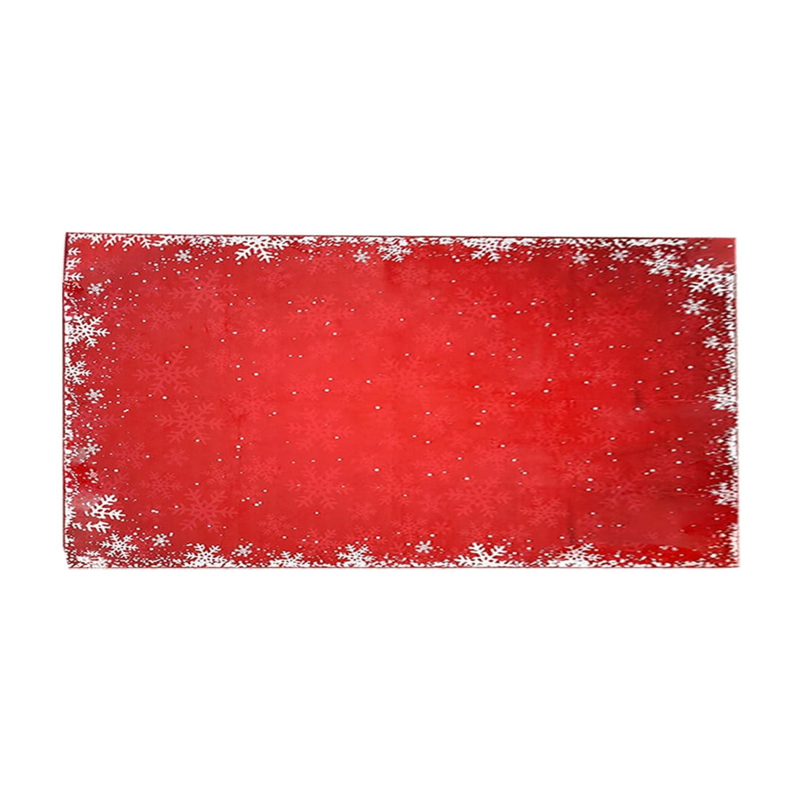 Xuniizn Christmas Door Mat Xmas Welcome Christmas Mat Non-Slip and Washable Winter Doormat Rubber Back Snowflakes Door Mat Rugs for Indoor Outdoor, Christmas Decorations for Home