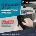 thumbnail image 2 of JOOLA Dual Function Table Tennis Table Cover, Black, 2 of 4