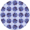 thumbnail image 1 of Ahgly Company Tapis de Zone Rond d'Intérieur Lavable à la Machine, Style Transitionnel, Bleu Ardoise, 3 Pieds Rond, 1 of 7