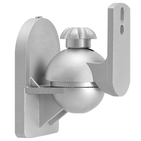 Satellite Speaker Wall - CMPLE 1066-N Speaker Wall Mount for satellite speakers, Silver - Pair