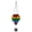 D, variant on Solar Hot Air Balloon Lantern with Flame Flickering, Glass Hot Air Balloon Solar Lantern Outdoor Waterproof Hanging Garden Light, American Flag Patriotic Decor for Patio Porch Yard
