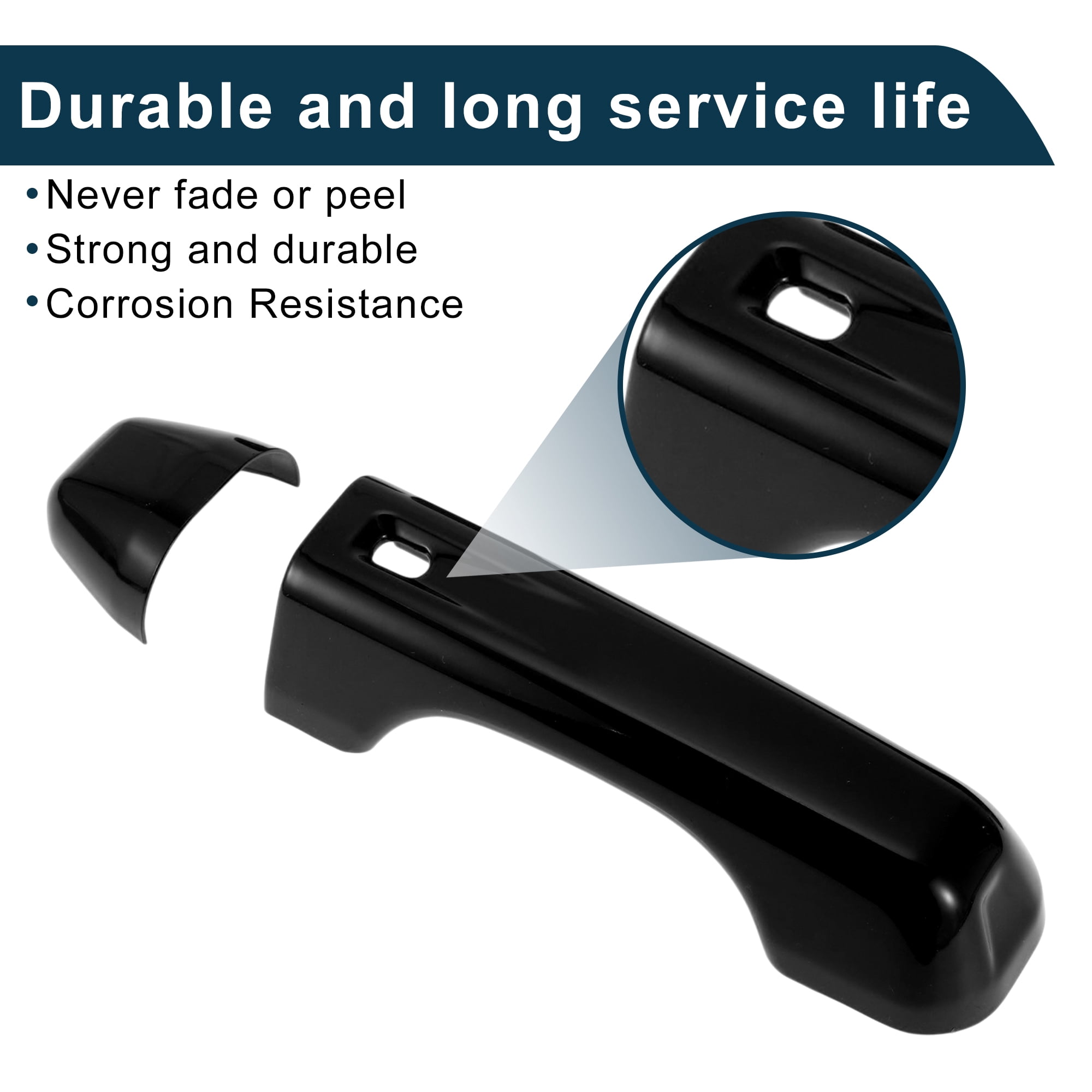 Unique Bargains Tailgate Handle Cover Trim for Jeep Wrangler JL JLU 2018-2021 Durable