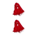 thumbnail image 4 of Minnieouse Bufanda de mujer con borla, bufandas de invierno de moda gruesa pura, chal de Cachemira hecho a mano para mujer, nuevas decoraciones Rojo 200*70cm 2piezas, 4 of 6