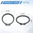 thumbnail image 2 of 10 Pack 1-1/8" Internal Retaining Ring Circlip, 65 Mn Spring Steel Internal Circlip Snap Rings C-Clips, Black, 2 of 6