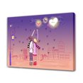thumbnail image 1 of Póster de lienzo del Día de San Valentín, decoración de dormitorio, paisaje deportivo, decoración de oficina, regalo, estilo marco, 20 x 30 cm, 1 of 8