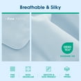 thumbnail image 6 of Cooling Comforter Twin Size Cool-Touch Design on Both Sides Soft Breathable,Lightweight Cool Blanket for Hot Sleepers and Night Sweats（ Blue 68" x90” ）, 6 of 6
