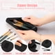 thumbnail image 3 of Soporte de silicona Unique Bargains para brochas de maquillaje con espejo bolsa de viaje color negro, 3 of 7