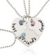 thumbnail image 1 of Collar de moda europea y americana, collar de costura de amor de amigo de aleación, 1 of 6
