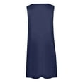 thumbnail image 4 of Fanxing Women's 2025 Sleeveless Cardigan Lightweight Loose Summer Open Front Long Casual Duster Vests with Pockets Blue 2XL, 4 of 5