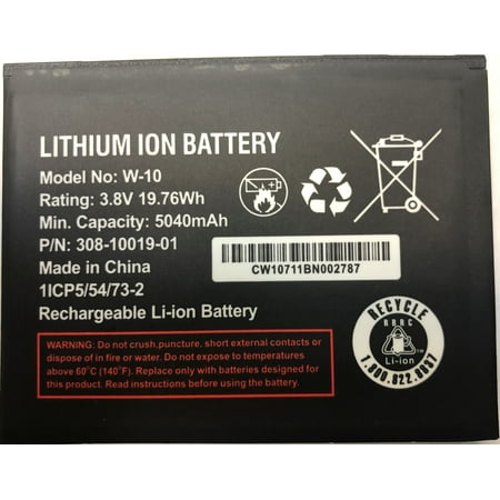 Replacement Battery for AT&T NETGEAR Nighthawk LTE Mobile Hotspot MR1100 W-10A 5040mAh