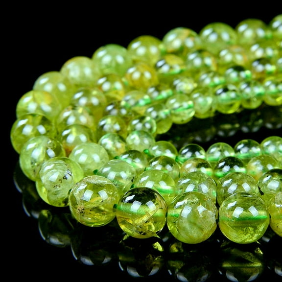 Genuine Peridot Rare Gemstone Grade Aa Green4mm 5mm 6mm 8mm Round Loose Beads 15.5" August Birthstone