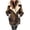 Khaki, variant on Fesfesfes Fashion Womens Lapel Collar Coat Warm Faux Fleece Coat Cardigan Winter Solid Long Sleeve Outerwear