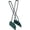 Green, variant on Moonsky Manual Leaf Rake with Claws, Heavy Duty Garden Debris Collector, Alloy Cleaning Tool with Serrated Edges for Lawn Rubbish Green 1PC