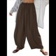 thumbnail image 3 of Pantalones Palazzo Harem Informales Holgados con Cordón para Mujer, para Verano, Playa, Viajes, Vacaciones, con Bolsillos. Café M, 3 of 6