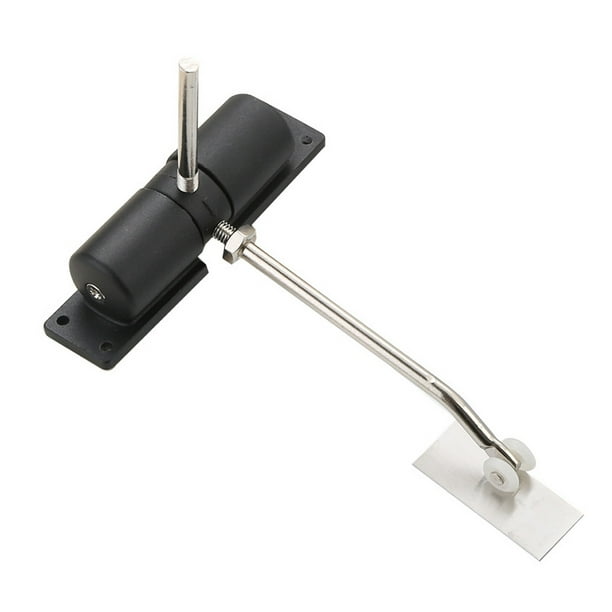 Spring Door Closer Pneumatic to SelfClosing, Hinge Adjustable Automatic Door Closer with Wheel