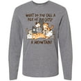thumbnail image 3 of Inktastic What Do You Call a Pile of Cats? a MEOWTAIN Long Sleeve T-Shirt, 3 of 5