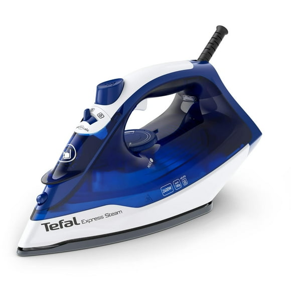 Plancha de Vapor Tefal Azul suela de Cerámica Antigoteo