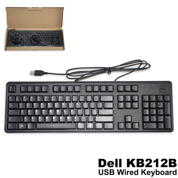 Dell KB212-B 104-Key QuietKey USB Wired Keyboard (1HF2Y)