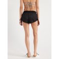 thumbnail image 3 of No Boundaries Women's and Women's Plus Crochet Swim Coverup Shorts, Sizes XXS-XXL, 3 of 5