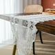 thumbnail image 4 of Nvzi Paquete de 1 mantel rectangular de encaje blanco para mesa, tocador, bufanda, mantel, 13,7 x 55,1 pulgadas, 4 of 4