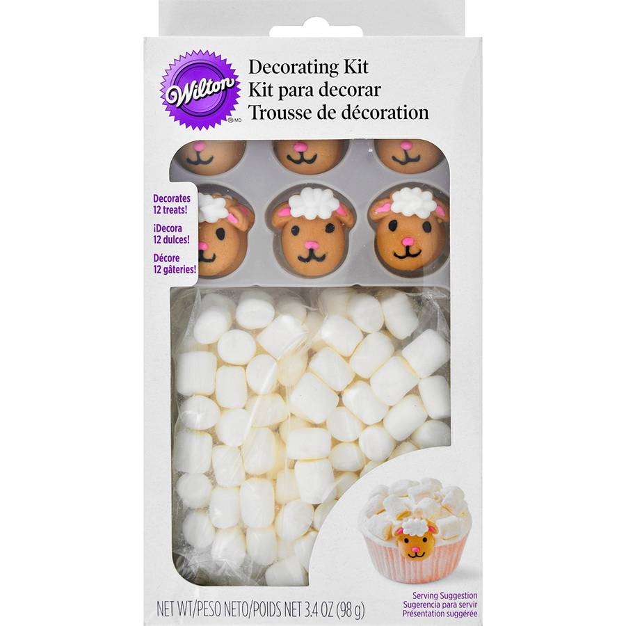 Cupcake Decorating Kit, Makes 12, Easter Lamb
