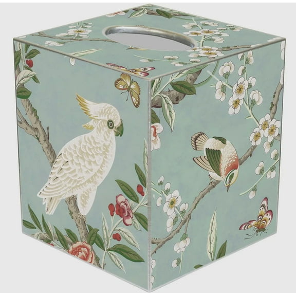 Marye-Kelley Birds & Bloom Tissue Box Cover