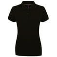 thumbnail image 1 of Henbury Womens Cotton Pique Modern Polo Shirt, 1 of 3
