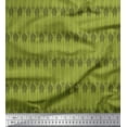 thumbnail image 1 of Soimoi Green Velvet Fabric Giraffe Animal Fabric Prints by Yard 58 Inch Wide, 1 of 3