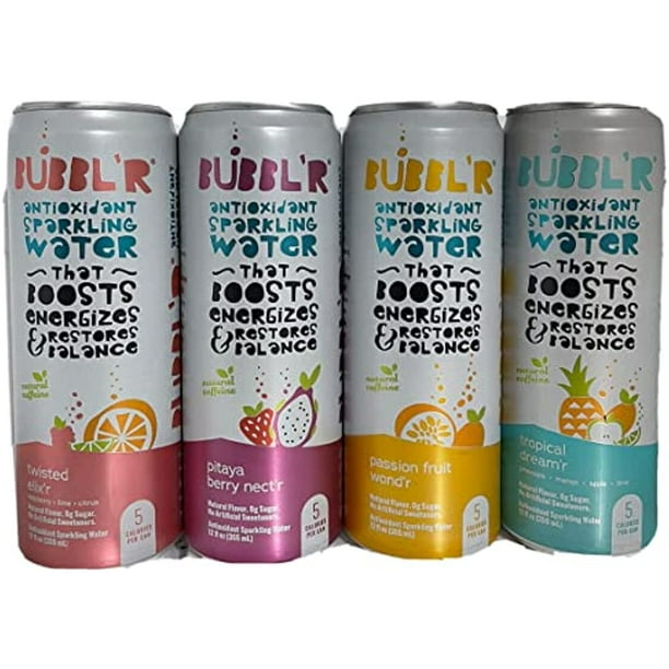 Bubblr Antioxidant Sparkling Water, Variety Pack (Twisted Elixir