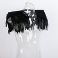 thumbnail image 1 of Artificial Feather Shawl Cape Feather Shrug Shawl for Gift Masquerade Party, 1 of 10