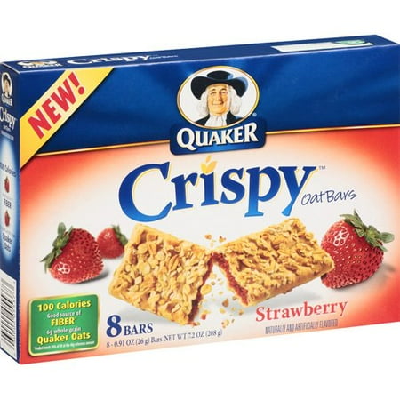 Quaker: Crispy Strawberry Oat Bars, 7.2 oz