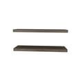 thumbnail image 3 of JERFIT Floating Shelves Set of 2, Wall Mounted Shelves for Living Room, Bedroom, Office, Dark Walnut Engineered Wood Invisible Brackets, 3 of 8