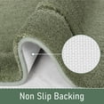 thumbnail image 2 of Bathroom Rugs LOCHAS - Alfombra de baño pequeña (60 x 43 cm), color verde salvia, 2 of 7