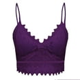 thumbnail image 4 of MSJUHEG Underwear Women Womens Women With Garter Belts Bra Tops Wirefree Comfort Yoga Cami Bra Plus Size Purple L, 4 of 6