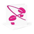 thumbnail image 5 of 3drose, Breast Cancer Awareness Footprints, 12 Greeting Cards with Envelopes, 5 of 7