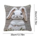 thumbnail image 3 of Almohadas lumbares con estampado de conejitos blancos, incluye funda de almohada e inserto, cojín de respaldo extraíble y lavable para sofá cama, oficina, siesta, funda de almohada corta de felpa., 3 of 6
