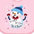 thumbnail image 4 of Inktastic Holiday Snowman Boys or Girls Baby Bib, 4 of 4