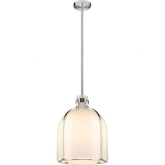 1 Light Chandelier in Transitional Style-16.5 inches Tall and 12.25 inches Wide-Brushed Nickel Finish Bailey Street Home 372-Bel-4620096