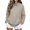 Khaki, variant on Qiopertar Women's Patchwork Denim Sweater Collared Long Sleeve Casual Crewneck Loose Comfy Fall Winter Top, Black L